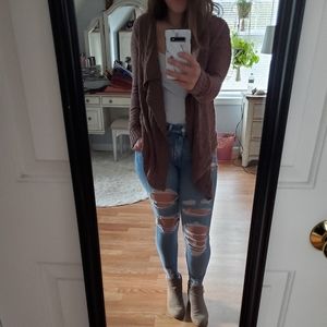 High-low Knit Cardigan